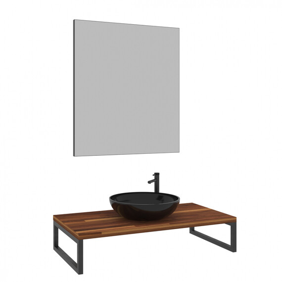 КОНСОЛЬ ПОД РАКОВИНУ ORKA KESTEL 95 ПОДВЕСНАЯ, ОРЕХ