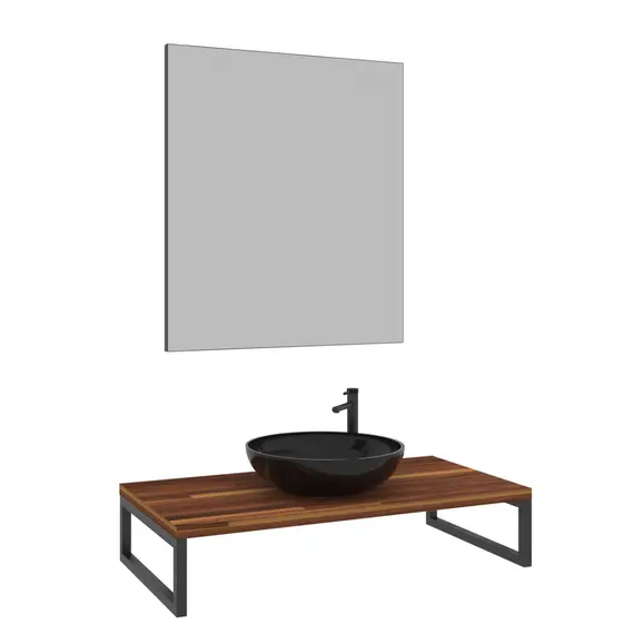 КОНСОЛЬ ПОД РАКОВИНУ ORKA KESTEL 95 ПОДВЕСНАЯ, ОРЕХ