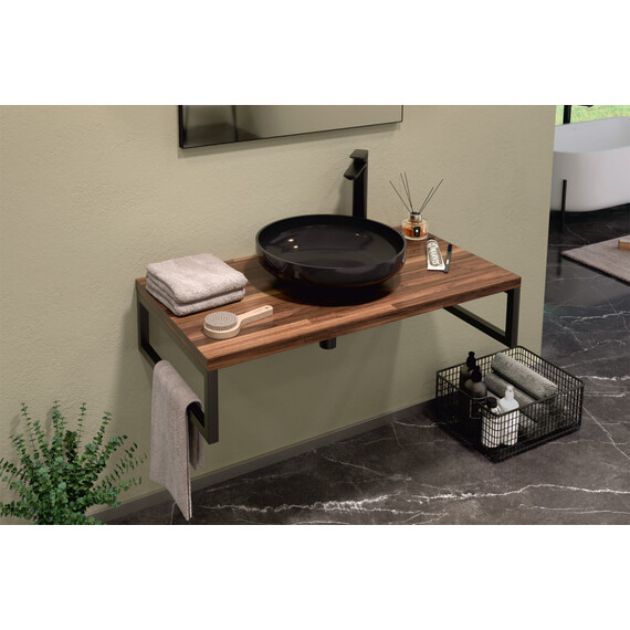 КОНСОЛЬ ПОД РАКОВИНУ ORKA KESTEL 95 ПОДВЕСНАЯ, ОРЕХ