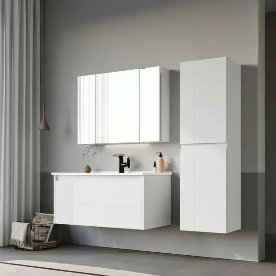 ПЕНАЛ ORKA LIKYA 40 БЕЛЫЙ МАТОВЫЙ, УНИВЕРСАЛЬНЫЙ