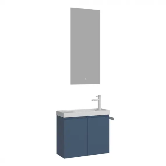 ТУМБА С РАКОВИНОЙ ORKA FERLA 60 ПОДВЕСНАЯ, СИНИЙ МАТОВЫЙ