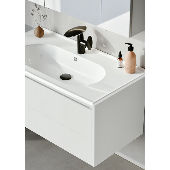 ТУМБА С РАКОВИНОЙ ORKA LIKYA 100 ПОДВЕСНАЯ, БЕЛЫЙ МАТОВЫЙ