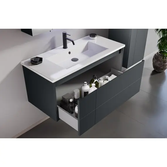 ТУМБА С РАКОВИНОЙ ORKA LIKYA 65 ПОДВЕСНАЯ, АНТРАЦИТ МАТОВЫЙ