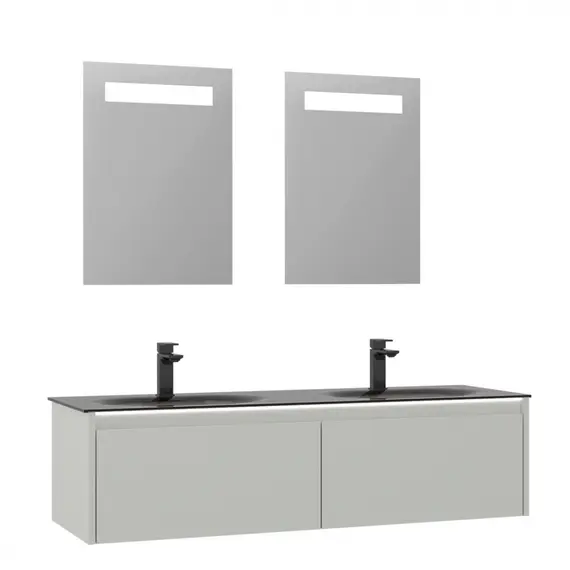 ТУМБА С РАКОВИНОЙ ORKA LISBON 130 ПОДВЕСНАЯ, КАШЕМИРОВЫЙ МАТОВЫЙ