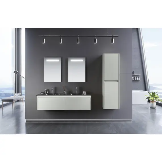 ТУМБА С РАКОВИНОЙ ORKA LISBON 130 ПОДВЕСНАЯ, КАШЕМИРОВЫЙ МАТОВЫЙ