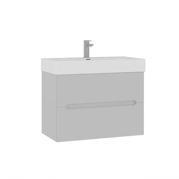 ТУМБА С РАКОВИНОЙ ORKA MALTA 80 ПОДВЕСНАЯ, КАШЕМИРОВЫЙ МАТОВЫЙ