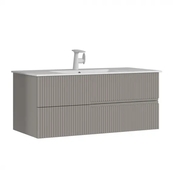 ТУМБА С РАКОВИНОЙ ORKA MOONLIGHT 120 ПОДВЕСНАЯ, БЕЖЕВЫЙ МАТОВЫЙ