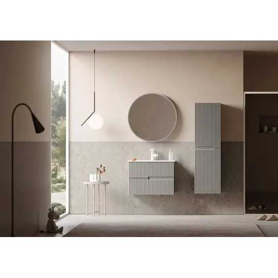 ТУМБА С РАКОВИНОЙ ORKA MOONLIGHT 70 ПОДВЕСНАЯ, БЕЖЕВЫЙ МАТОВЫЙ