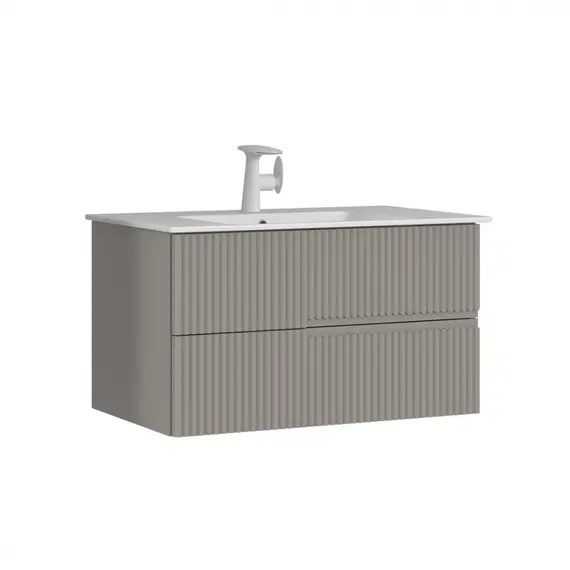 ТУМБА С РАКОВИНОЙ ORKA MOONLIGHT 90 ПОДВЕСНАЯ, БЕЖЕВЫЙ МАТОВЫЙ