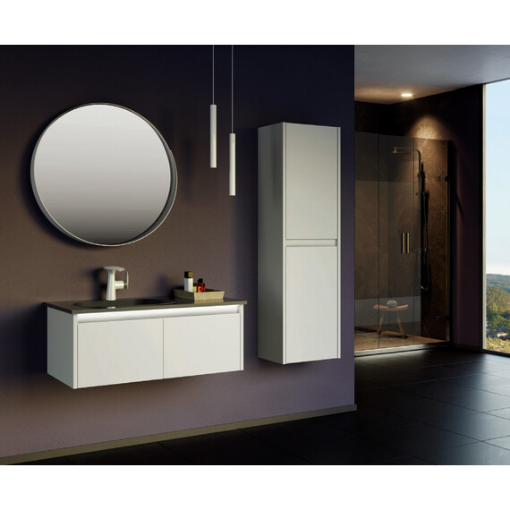 ТУМБА С РАКОВИНОЙ ORKA LISBON 110 ПОДВЕСНАЯ, КАШЕМИРОВЫЙ МАТОВЫЙ