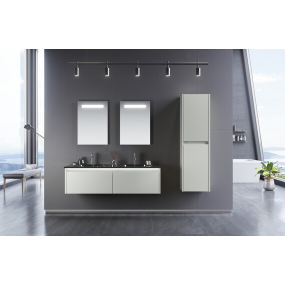 ТУМБА С РАКОВИНОЙ ORKA LISBON 130 ПОДВЕСНАЯ, КАШЕМИРОВЫЙ МАТОВЫЙ