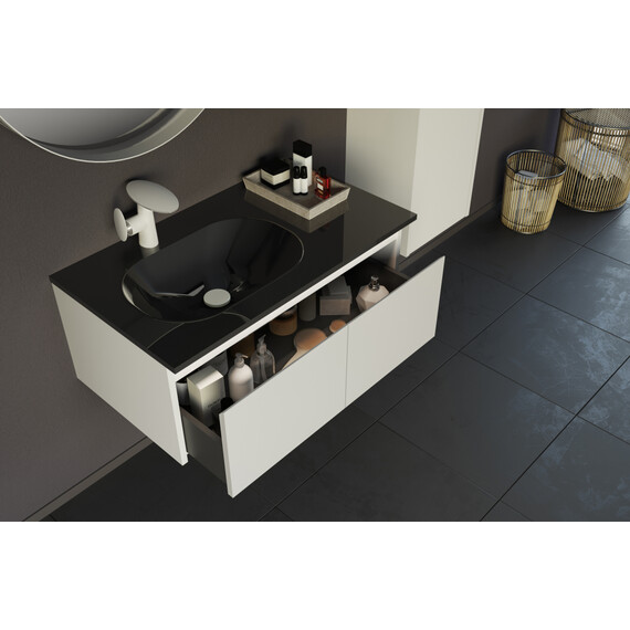 ТУМБА С РАКОВИНОЙ ORKA LISBON 90 ПОДВЕСНАЯ, КАШЕМИРОВЫЙ МАТОВЫЙ