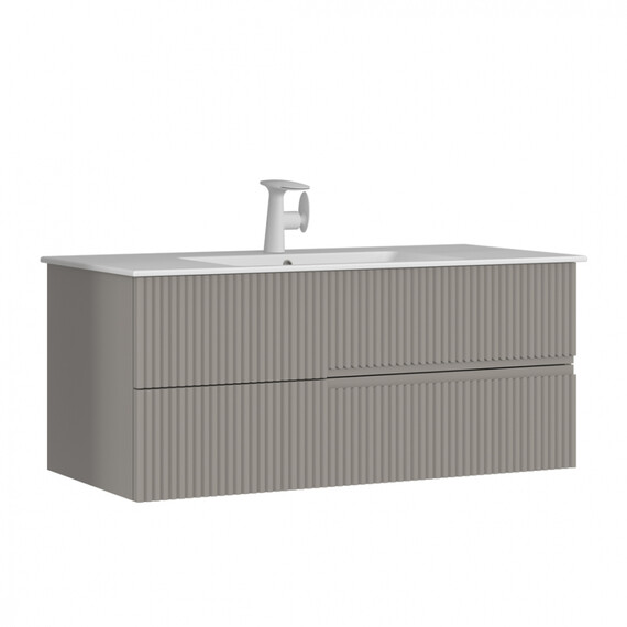 ТУМБА С РАКОВИНОЙ ORKA MOONLIGHT 120 ПОДВЕСНАЯ, БЕЖЕВЫЙ МАТОВЫЙ