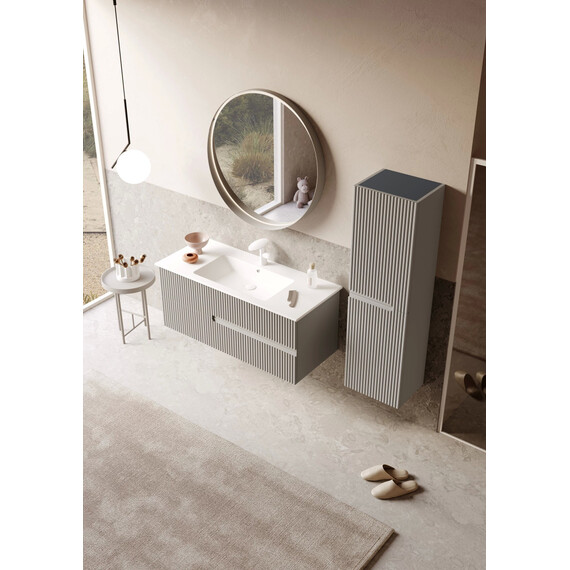 ТУМБА С РАКОВИНОЙ ORKA MOONLIGHT 120 ПОДВЕСНАЯ, БЕЖЕВЫЙ МАТОВЫЙ