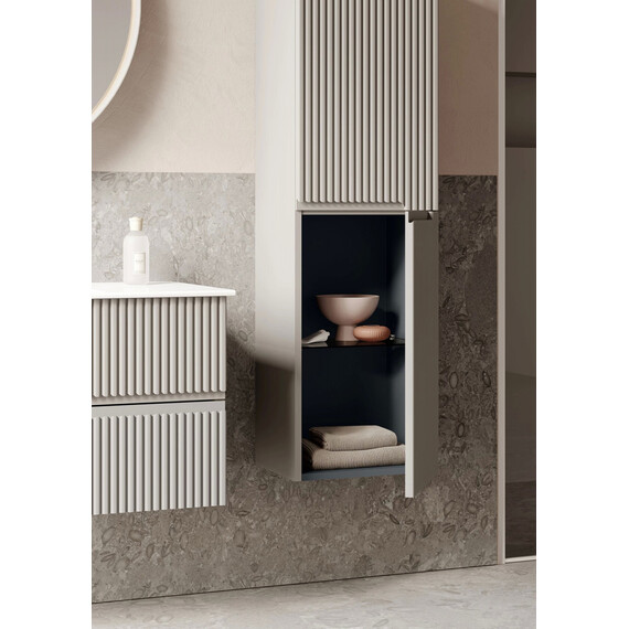 ТУМБА С РАКОВИНОЙ ORKA MOONLIGHT 120 ПОДВЕСНАЯ, БЕЖЕВЫЙ МАТОВЫЙ