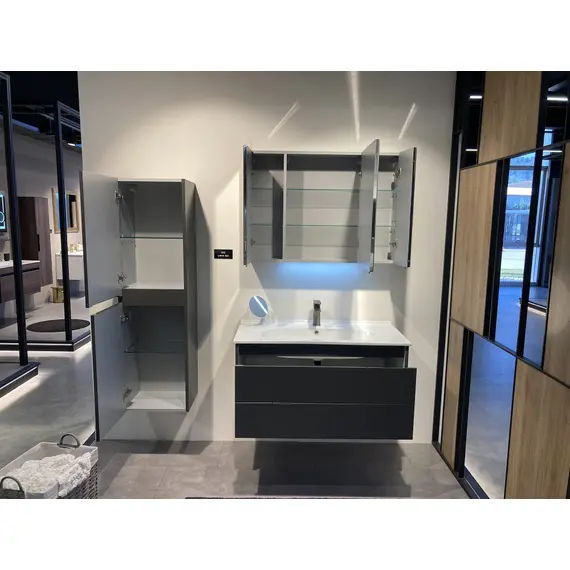 ЗЕРКАЛЬНЫЙ ШКАФ ORKA LIKYA 100 АНТРАЦИТ МАТОВЫЙ