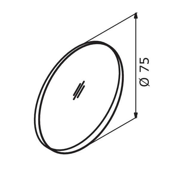 ЗЕРКАЛО ORKA AGORA 75 БЕЛЫЙ МАТОВЫЙ