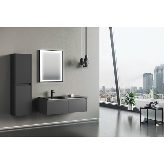 ЗЕРКАЛО ORKA LISBON TR3001 65X75 C LED ПОДСВЕТКОЙ, ЧЕРНЫЙ МАТОВЫЙ