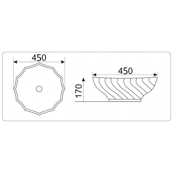 УМЫВАЛЬНИК CERAMALUX 9073