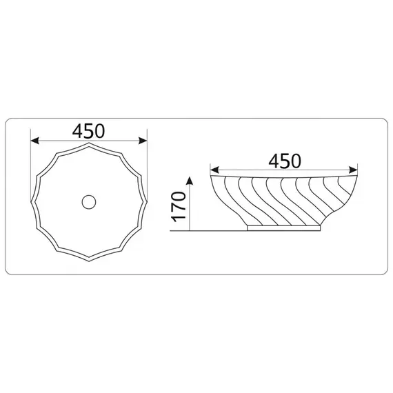 УМЫВАЛЬНИК CERAMALUX 9073