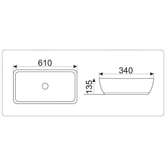 УМЫВАЛЬНИК CERAMALUX 9217