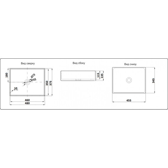 УМЫВАЛЬНИК CERAMALUX 9103