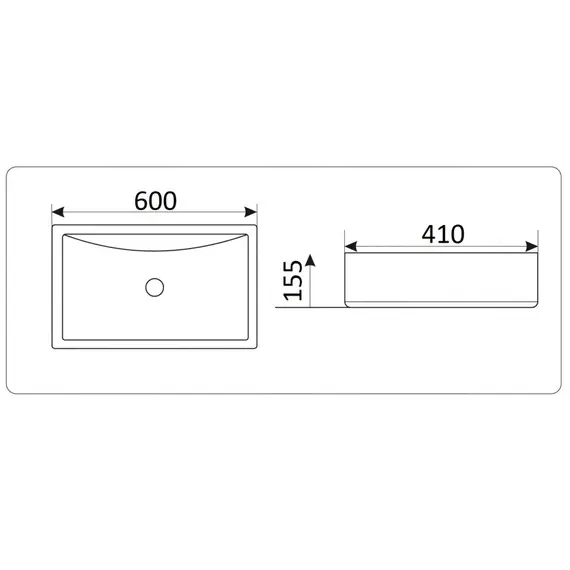 УМЫВАЛЬНИК CERAMALUX 9121