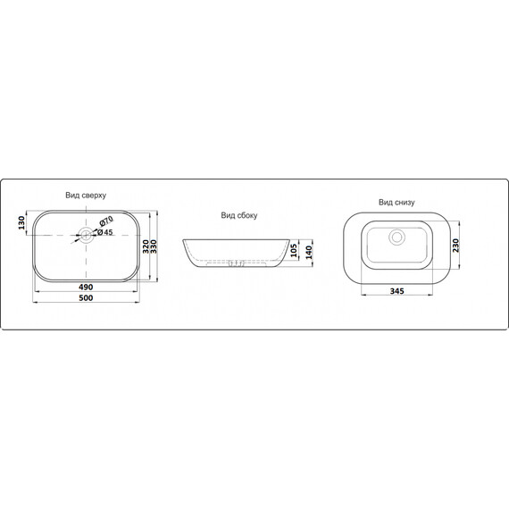 УМЫВАЛЬНИК CERAMALUX 9447