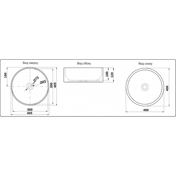 УМЫВАЛЬНИК CERAMALUX 9011