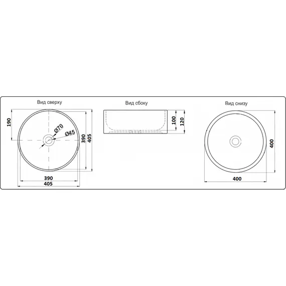 УМЫВАЛЬНИК CERAMALUX 9011
