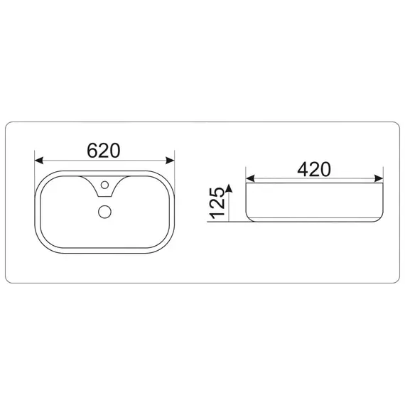 УМЫВАЛЬНИК CERAMALUX 9446