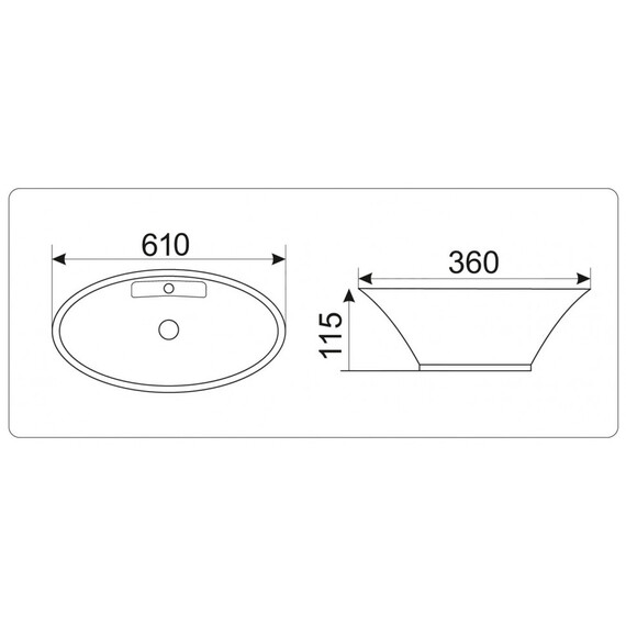 УМЫВАЛЬНИК CERAMALUX 9398