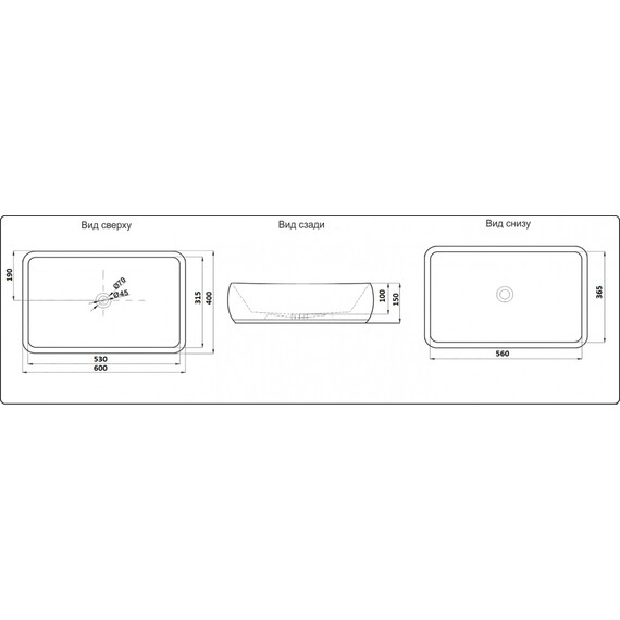 УМЫВАЛЬНИК CERAMALUX 9239