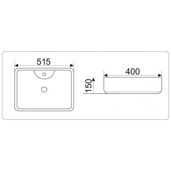 УМЫВАЛЬНИК CERAMALUX 9445