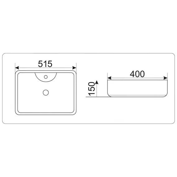 УМЫВАЛЬНИК CERAMALUX 9445