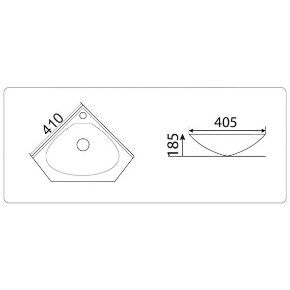 УМЫВАЛЬНИК CERAMALUX 9068B