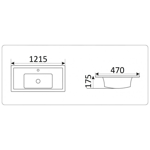 УМЫВАЛЬНИК CERAMALUX 840-120