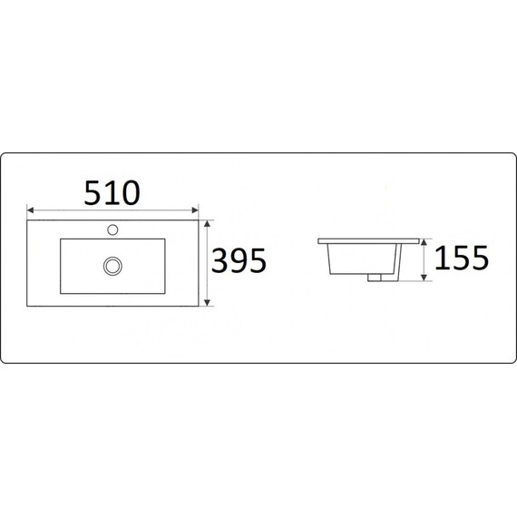 УМЫВАЛЬНИК CERAMALUX 9393-50