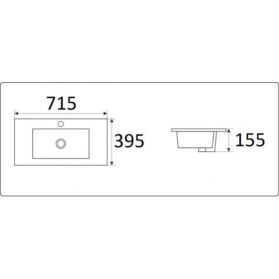 УМЫВАЛЬНИК CERAMALUX 9393-70