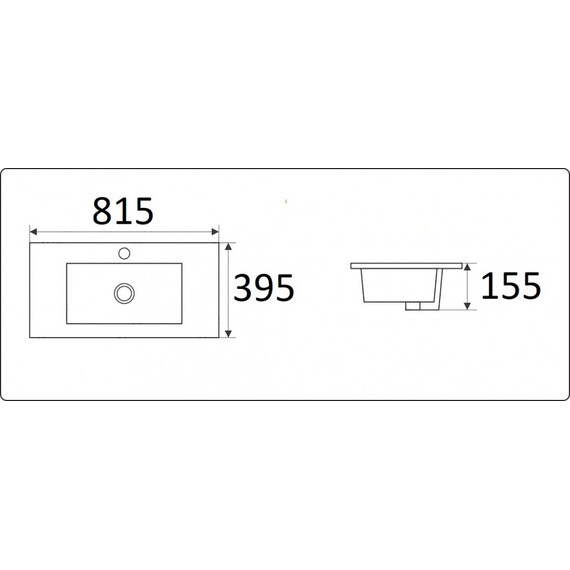 УМЫВАЛЬНИК CERAMALUX 9393-80