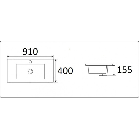 УМЫВАЛЬНИК CERAMALUX 9393-90