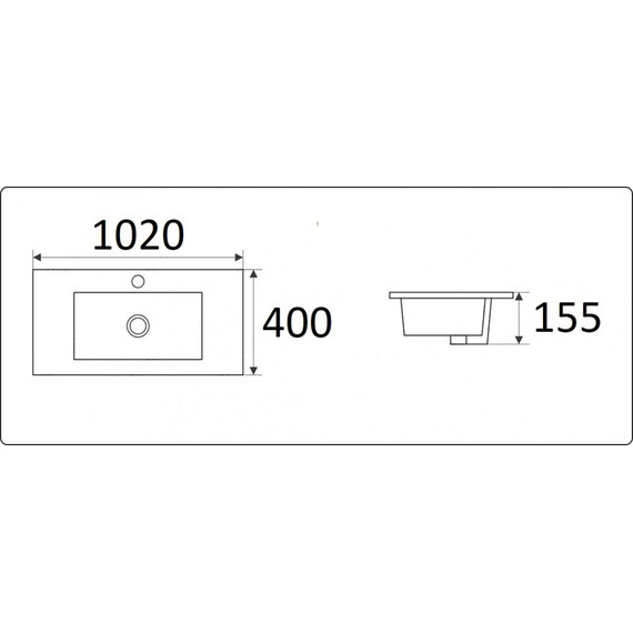 УМЫВАЛЬНИК CERAMALUX 9393-100