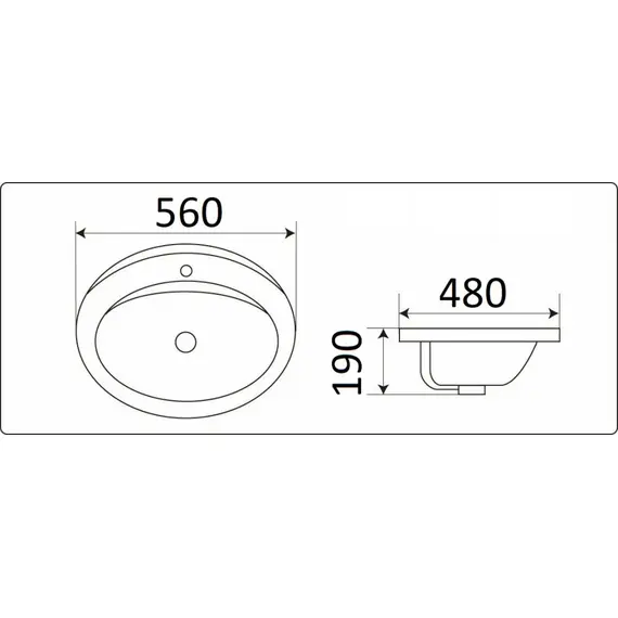 УМЫВАЛЬНИК CERAMALUX 9413
