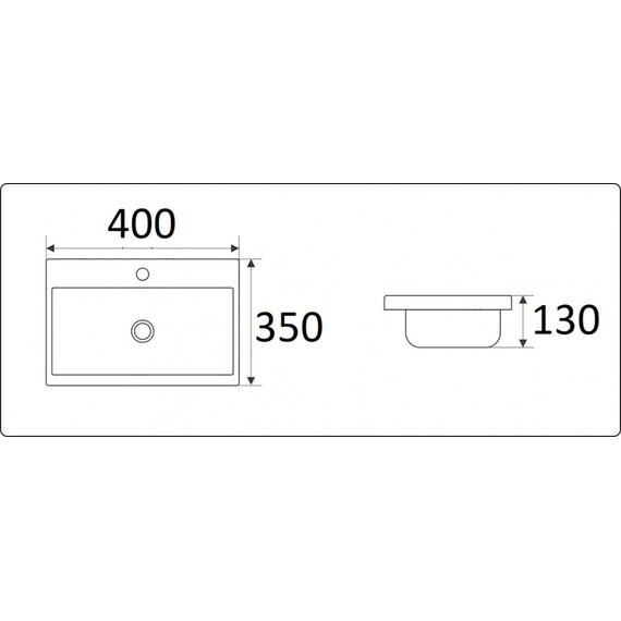 УМЫВАЛЬНИК CERAMALUX 9595-40