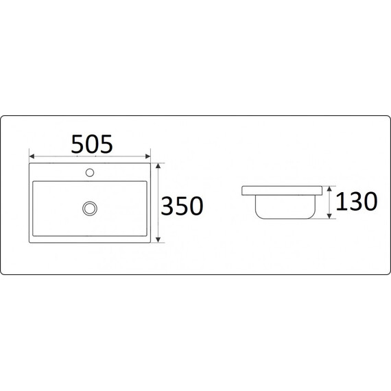 УМЫВАЛЬНИК CERAMALUX 9595-50