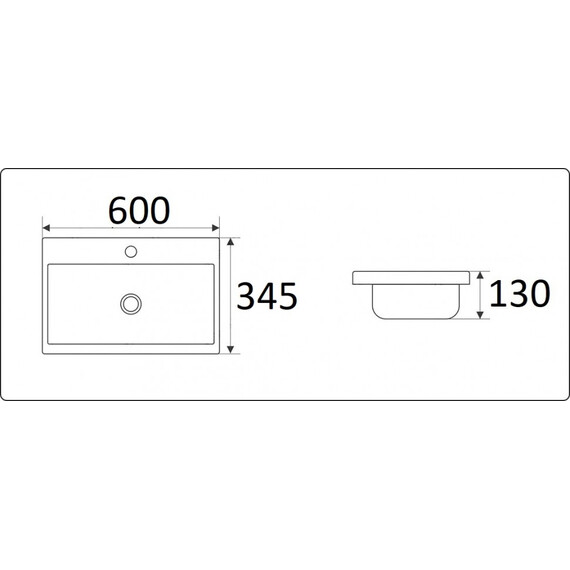УМЫВАЛЬНИК CERAMALUX 9595-60