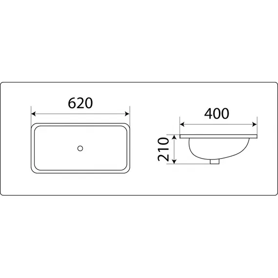 УМЫВАЛЬНИК CERAMALUX 540F