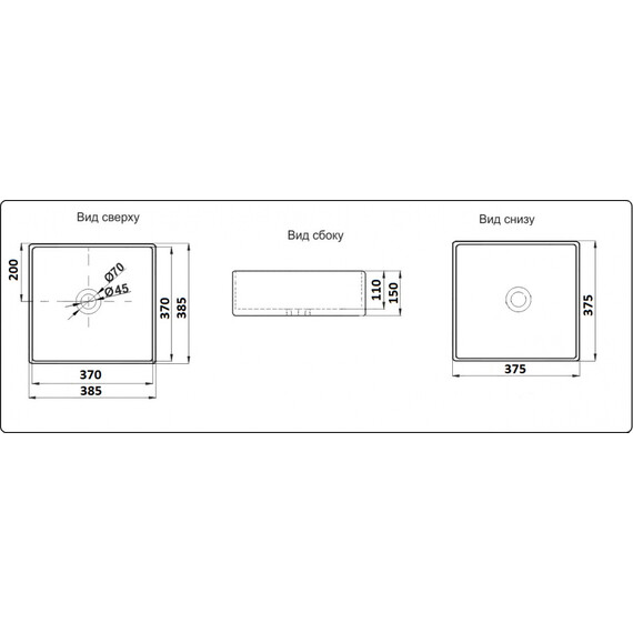 УМЫВАЛЬНИК CERAMALUX W1531A