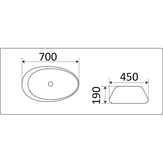УМЫВАЛЬНИК CERAMALUX 7807