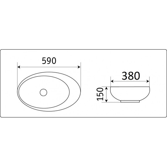 УМЫВАЛЬНИК CERAMALUX 78255